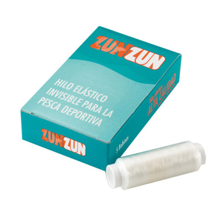 Hilo elástico Zun-Zun 300 m | Transparente para sujetar el cebo