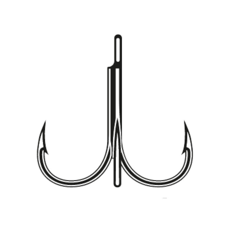 Anzuelo 7547 Negroniq Nº 4 | Punta Needle Sharp™ y acabado níquel negro