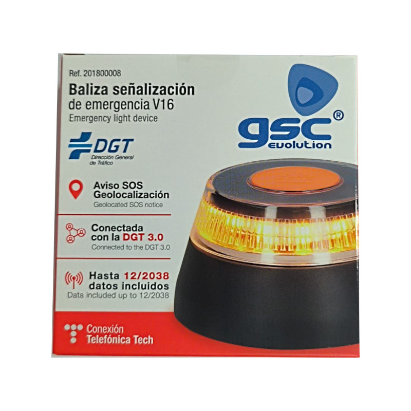 BALIZA SEÑALIZACION V16 C/GEOLOCALIZ.