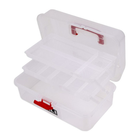 PESCA CAJA MALETA TRASLUCIDA 10-D