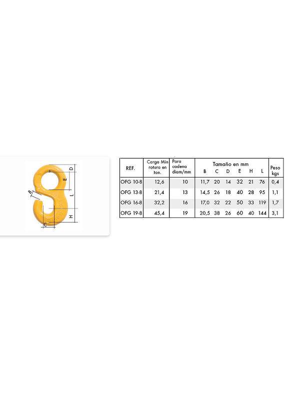 GANCHO OFG 16-8 SLR119