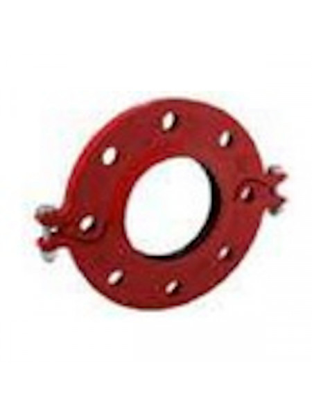 BRIDA PARTIDA RANURADA ROJA 4" (114,3)