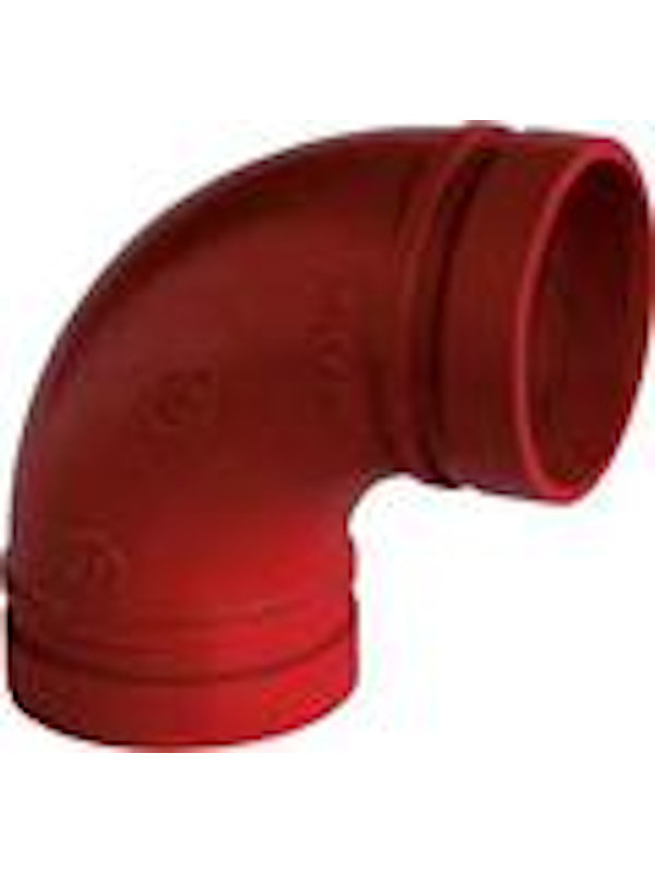 CODO 90º RANURADO ROJO 2 1/2" (76,1)
